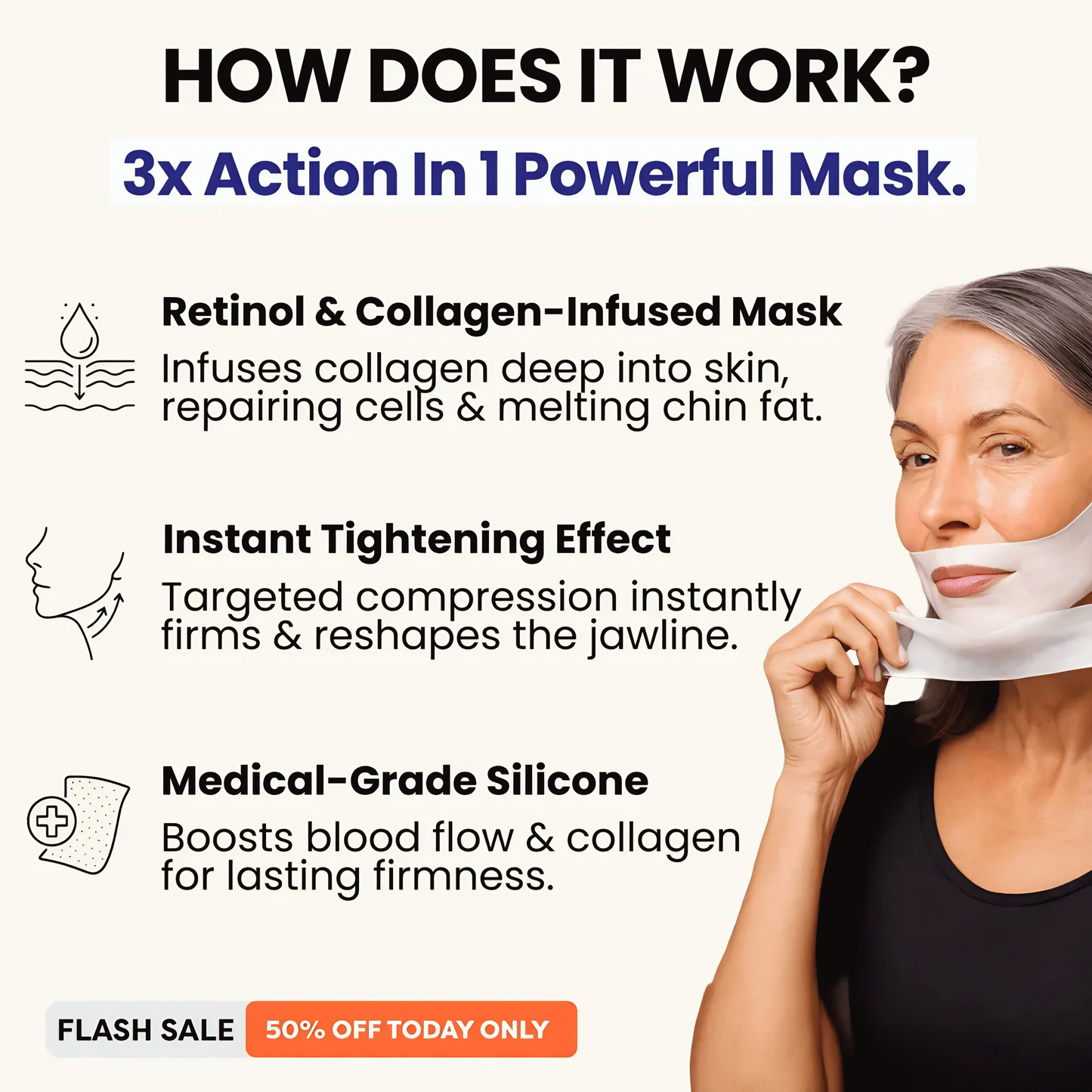 Retinol Chin Lifting Mask